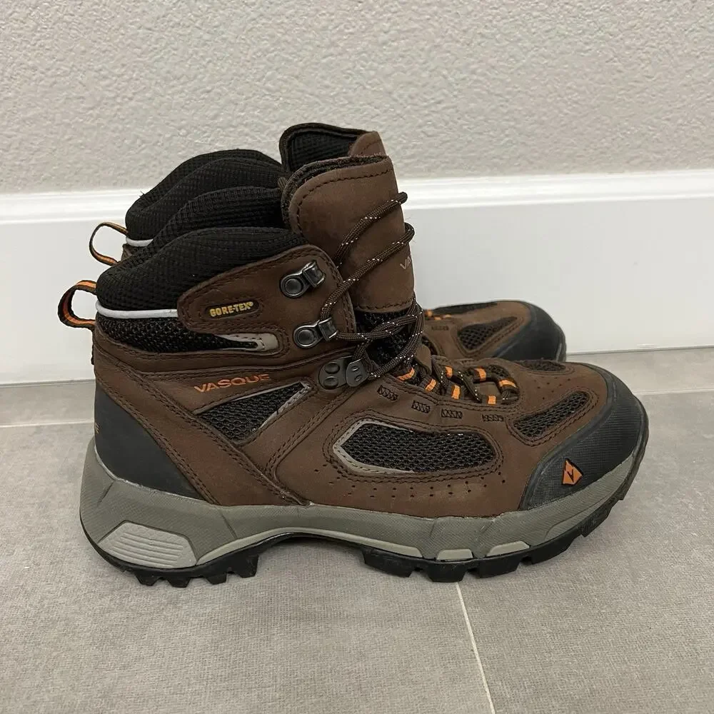 Vasque Breeze 2.0 Mid GTX Mens 8 Brown Leather Gore Tex Hiking Boots Shoes